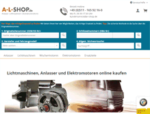 Tablet Screenshot of a-l-shop.de